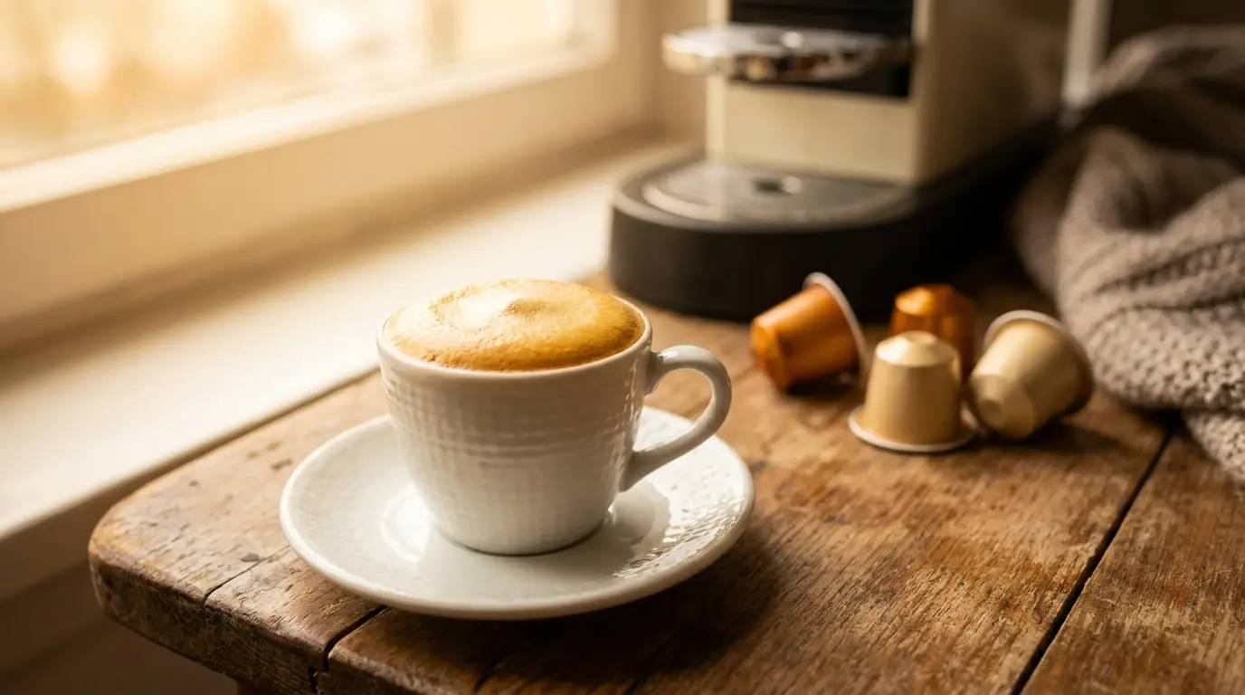 เครม่า (Crema) คืออะไร? ชั้นฟองสีทองบนกาแฟแคปซูลบอกอะไรบ้าง