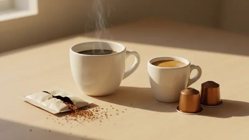 กาแฟแคปซูล vs กาแฟสำเร็จรูป ต่างกันแค่ไหน อัพเกรดแล้วคุ้มไหม