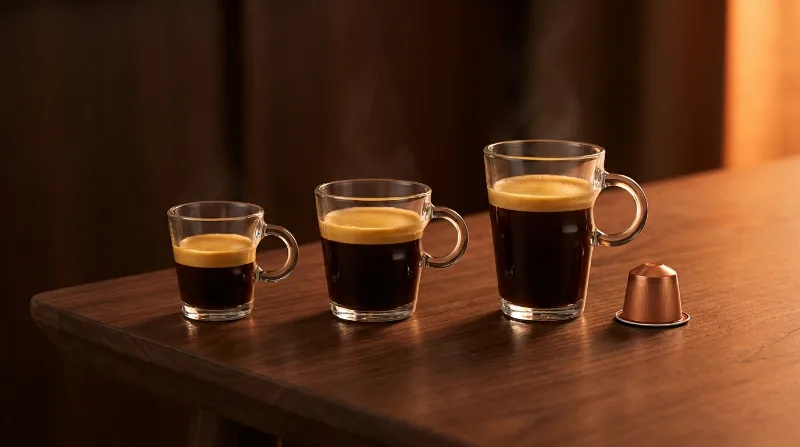 วิธีชงกาแฟแคปซูล Ristretto / Espresso / Lungo ต่างกันยังไง