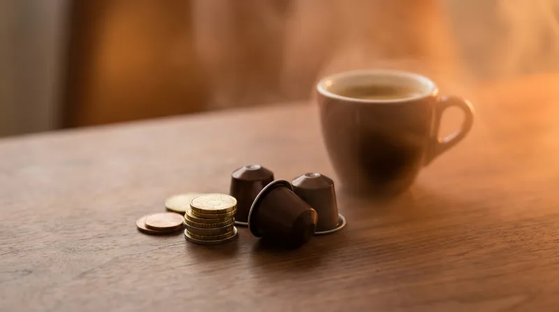 กาแฟแคปซูลคุ้มไหม? คำนวณต้นทุนต่อแก้ว บ้าน vs คาเฟ่ vs ของแท้ (2026)
